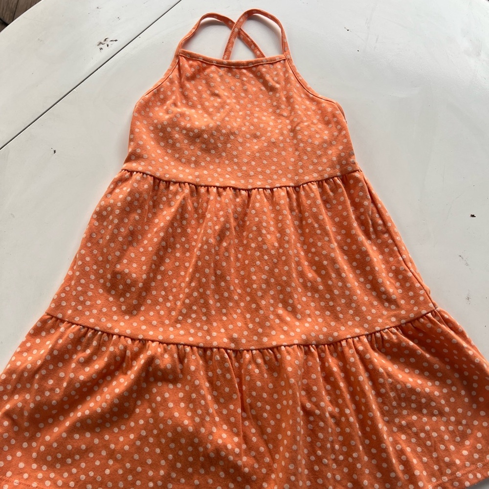 Cat & Jack Orange Polka Dot Shirt